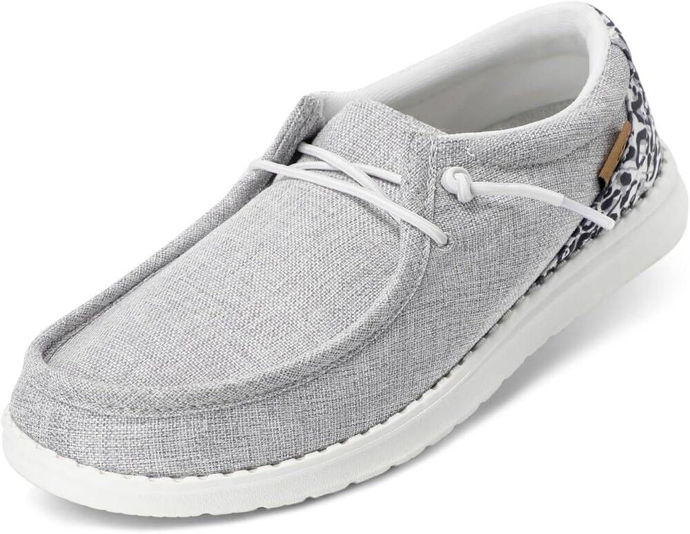 New 8.5 STQ Grey Orthopedic Loafers Casual Wear Plantar Fisciitis Boat Shoes